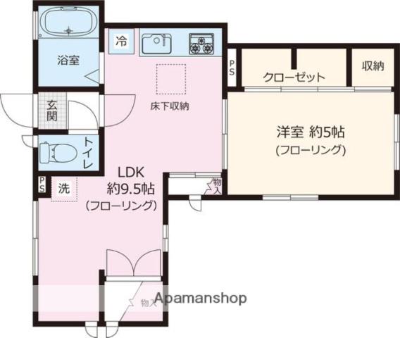 グリーンコートニューズ(1LDK/1階)の間取り写真