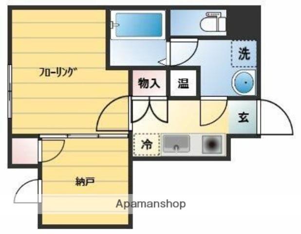 コンフォシード東坂下(1K/1階)の間取り写真