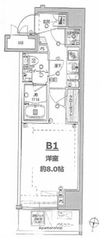 SHOKEN RESIDENCE高島平Ⅰ(1K/3階)の間取り写真