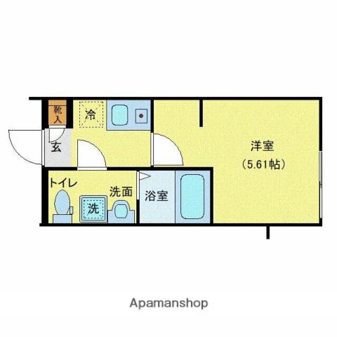 URBAN LUXE(1K/3階)の間取り写真