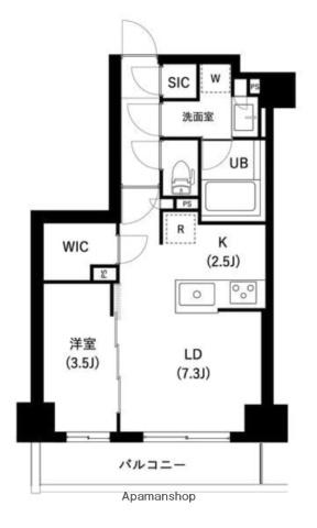 ザ・レジデンス三ノ輪Ⅱ(1LDK/4階)の間取り写真