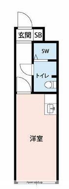 GENOVIA大山(ワンルーム/4階)の間取り写真
