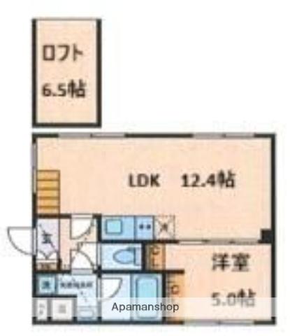 フェリエール南常盤台(1LDK/5階)の間取り写真