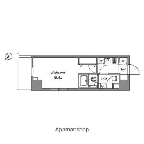 GRAN PASEO 新大塚(1K/7階)の間取り写真