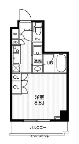 N-STAGE 板橋本町アジールコート(1K/2階)の間取り写真