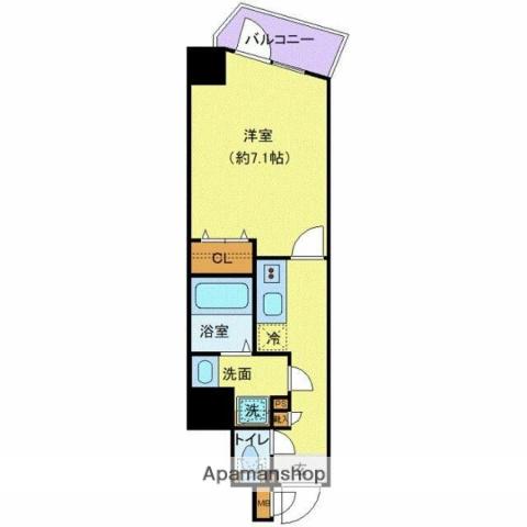 プレール・ドゥーク西新井Ⅱ(1K/3階)の間取り写真