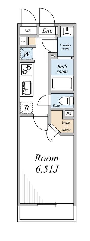 アーバンパレス9号館(1K/3階)の間取り写真