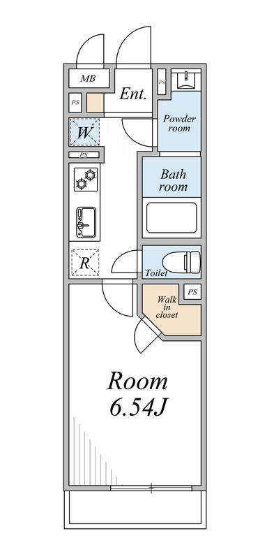 リブリ・板橋区前野町3(1K/2階)の間取り写真