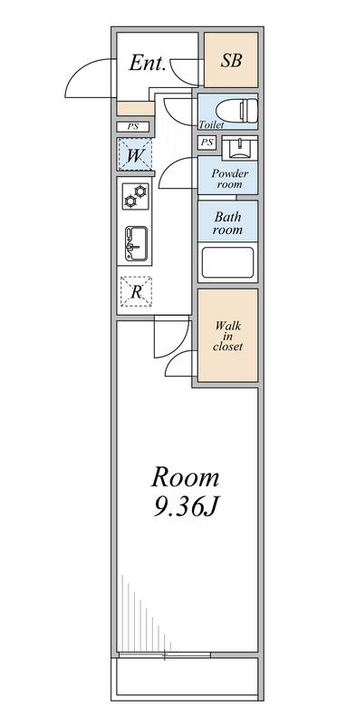 リブリ・板橋区前野町3(1K/1階)の間取り写真
