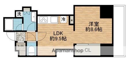 アイムズ芝大門(1LDK/12階)の間取り写真