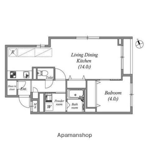 PASEO東武練馬(1LDK/3階)の間取り写真