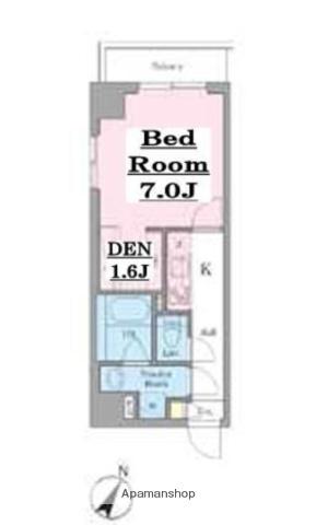 GRAN REST文京茗荷谷 グランレスト文京茗荷谷(1K/1階)の間取り写真