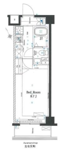 AZEST志村坂上2(1K/1階)の間取り写真