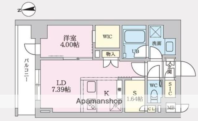 タスキプライムテラス後楽園(1SLDK/2階)の間取り写真
