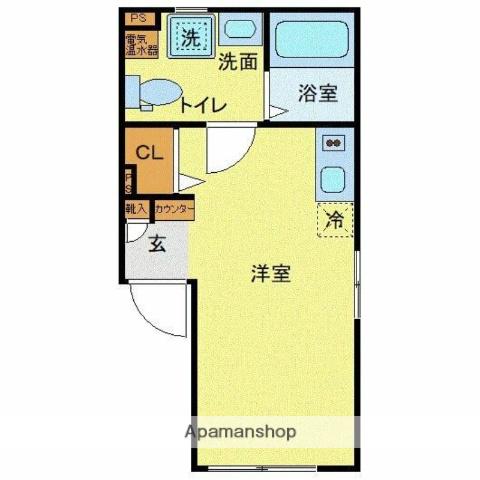 KOUSOU秋葉原(ワンルーム/3階)の間取り写真