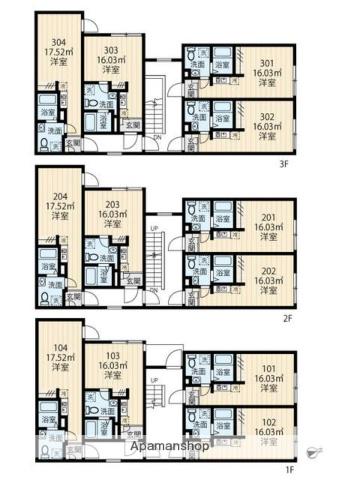 東京都三田線 蓮根駅 徒歩5分 3階建 新築(ワンルーム/1階)の間取り写真