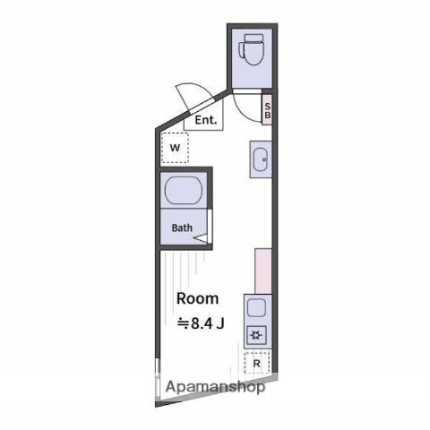 LIZ西日暮里(ワンルーム/3階)の間取り写真