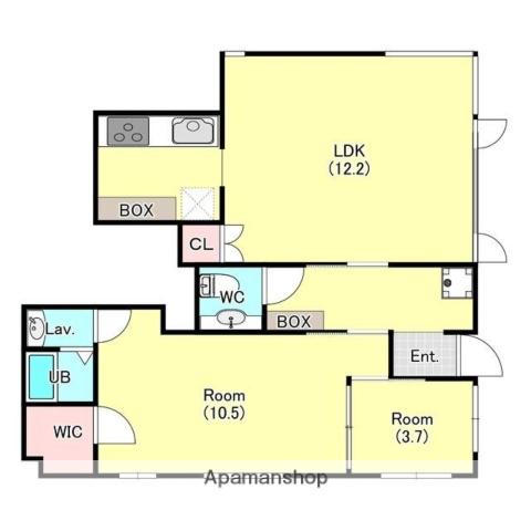 テラスレジデンス西池袋(2LDK/1階)の間取り写真