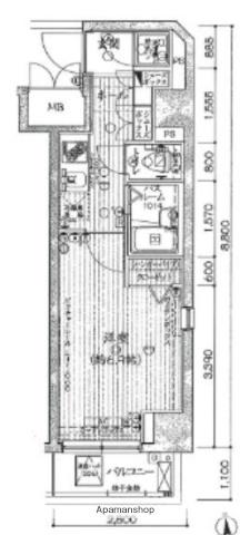 EXCLUSIVE LIEN 高島平(1K/3階)の間取り写真