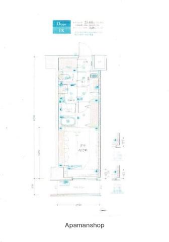 フュージョナル北綾瀬(1K/3階)の間取り写真