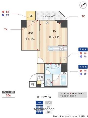 ALIVIS本郷三丁目(1LDK/10階)の間取り写真
