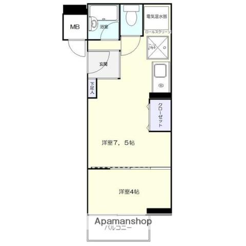 ライオンズマンション池袋(1DK/11階)の間取り写真