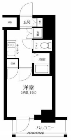 スパシエ アルテシモ VETTA(1K/2階)の間取り写真