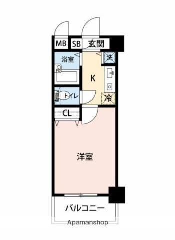 マイナビSTAYミライエ豊島池袋(1K/5階)の間取り写真