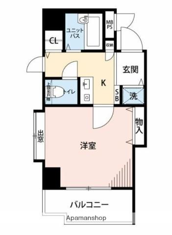 マイナビSTAYミライエ池袋駅前(1K/8階)の間取り写真