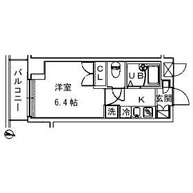 メインステージ飯田橋(1K/10階)の間取り写真
