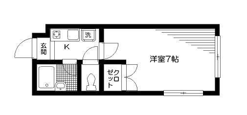 シャルレ早稲田 1階階 間取り