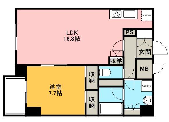 ナーベルお茶の水(1LDK/11階)の間取り写真
