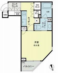 ベルファース新橋(1K/3階)の間取り写真