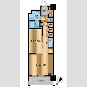 プライムアーバン日本橋横山町(1LDK/3階)の間取り写真