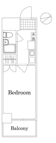 イクス墨田(1K/7階)の間取り写真