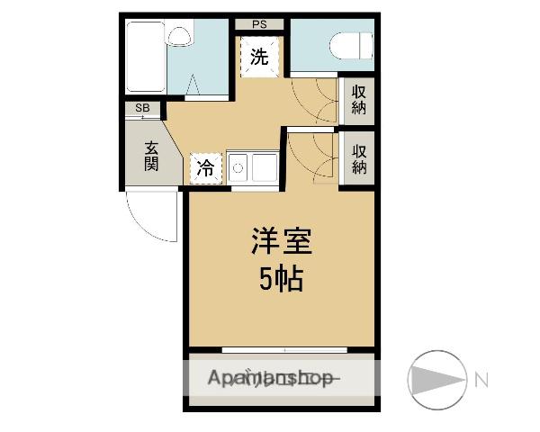 ルネコート五反野 弐番館(1K/2階)の間取り写真