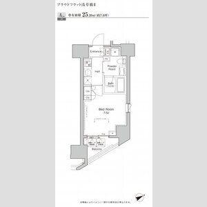 プラウドフラット浅草橋Ⅱ(1K/11階)の間取り写真