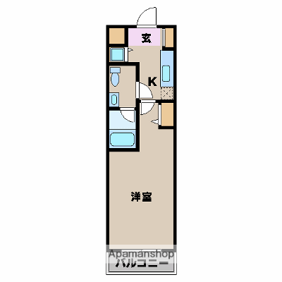 カスタリア蔵前(1K/10階)の間取り写真