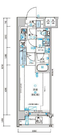 メインステージ森下駅前 6階階 間取り