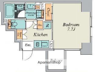 クレストコート文京湯島(2LDK/10階)の間取り写真