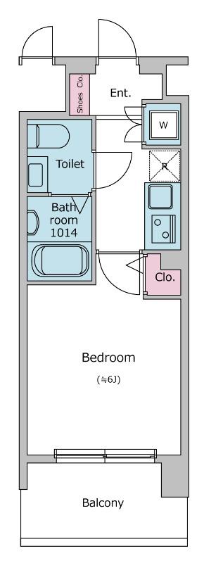 レジディア両国 5階階 間取り