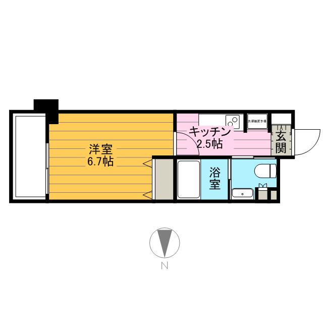 エスティメゾン大島 7階階 間取り