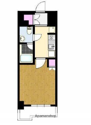 グラントゥルース門前仲町(1K/4階)の間取り写真