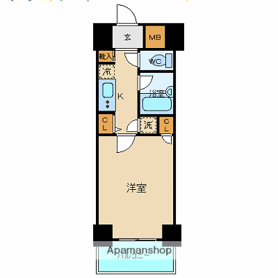 シンシア日本橋兜町 5階階 間取り