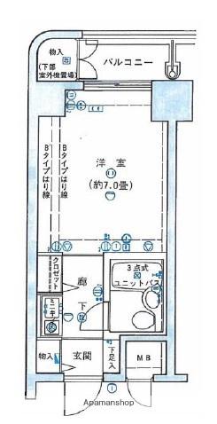 アクシルコート新大橋 7階階 間取り
