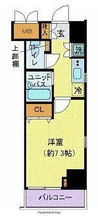 アイル秋葉原イースト(1K/3階)の間取り写真