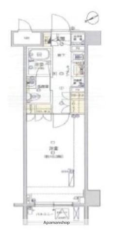 フィース水天宮前(1K/6階)の間取り写真