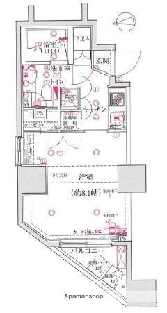 グランティアラ新御徒町アジールコート 12階階 間取り