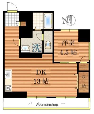 藤和下谷コープ(1LDK/3階)の間取り写真