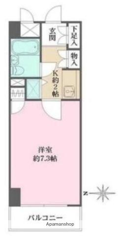 藤和シティーコープ芝公園(1K/5階)の間取り写真